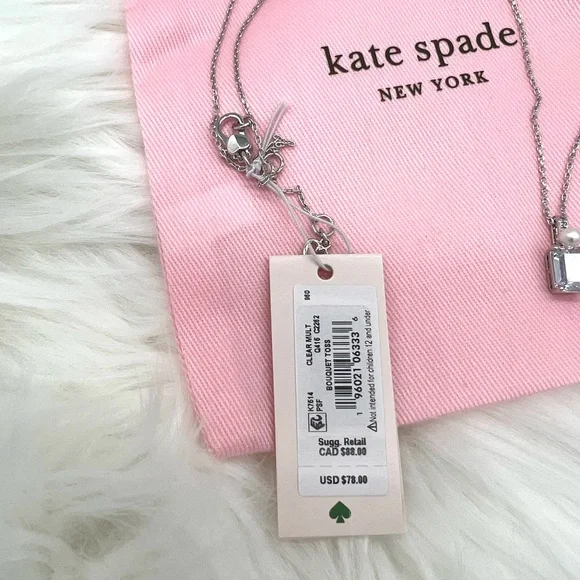Kate Spade Bouquet Toss Stone Pendant Necklace - Picture 4 of 7